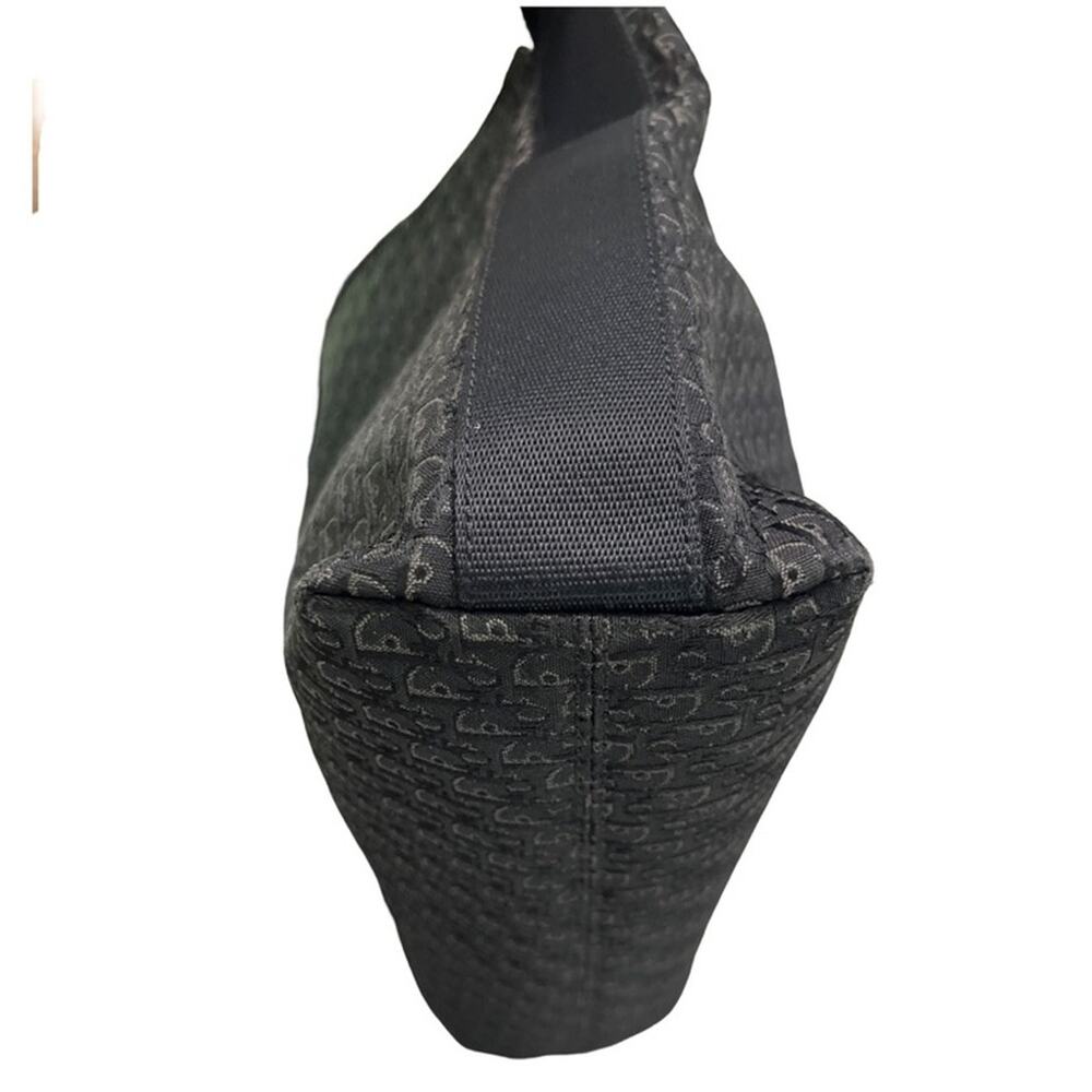 Dior Vintage Black Trotter Monogram Jacquard Crossbody Bag Made In Italy - Picture 11 of 12